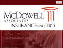 Tablet Screenshot of mcdowellinsurance.com